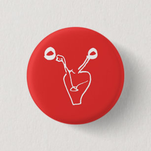 The Dead Ovaries Logo 3 Cm Round Badge