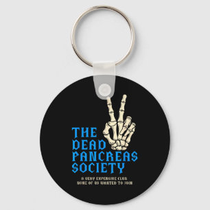 The dead pancreas society diabetes awareness key ring