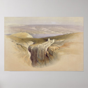 The Dead Sea looking towards Moab, Volume II Poster