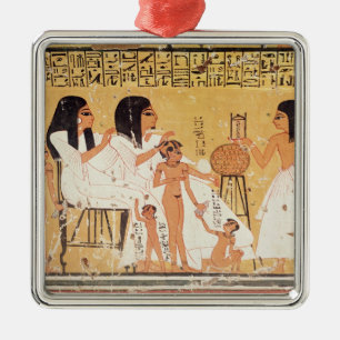 The dead, their family and their servants metal ornament