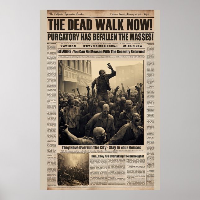 The Dead Walk Now! Poster (Front)