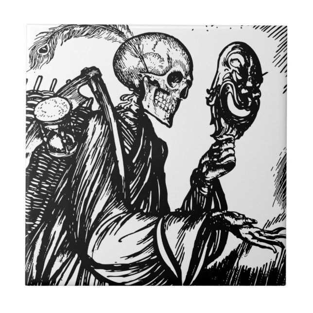 The death calls ceramic tile (Front)