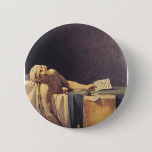 The Death of Marat 6 Cm Round Badge