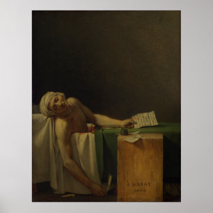 The Death of Marat, Assassinated Poster