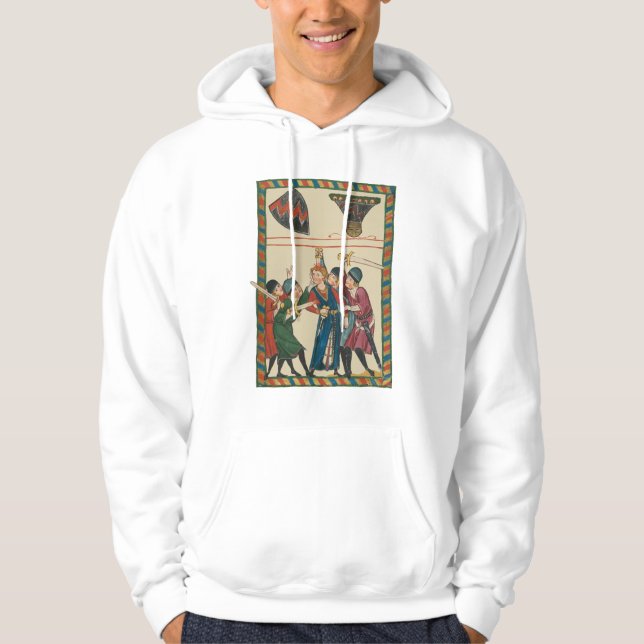The Death Of Reinmar von Brennenberg Mediaeval Art Hoodie (Front)