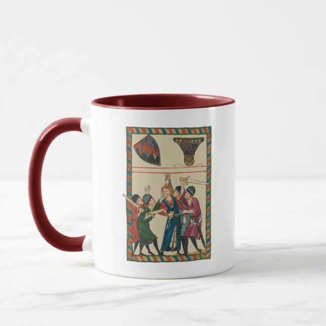 The Death Of Reinmar von Brennenberg Mediaeval Art Mug (Left)