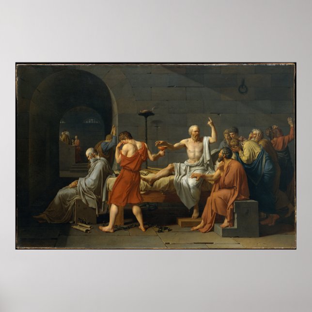 The Death of Socrates, 1787 Poster (Front)