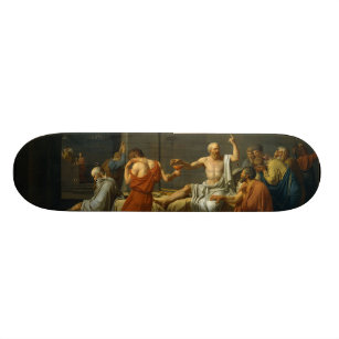 The Death of Socrates by Jacques-Louis David 1787 Skateboard