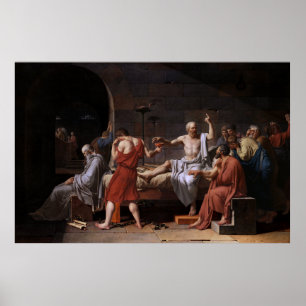 The Death of Socrates by Jacques Louis David Poster