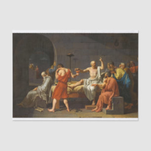 The Death of Socrates, La Mort de Socrate, 1787 Tissue Paper
