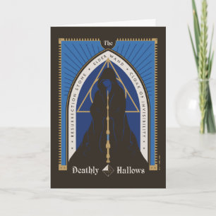 The Deathly Hallows Cloak, Wand, & Stone Card