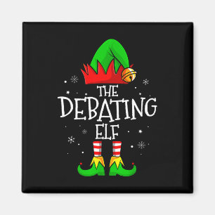 The Debating Elf Group Matching Family Christmas M Magnet