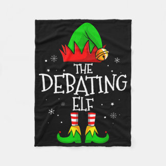 The Debyting Elf Group Matching Family Christmas M Fleece Blanket