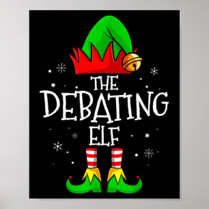 The Debyting Elf Group Matching Family Christmas M Poster