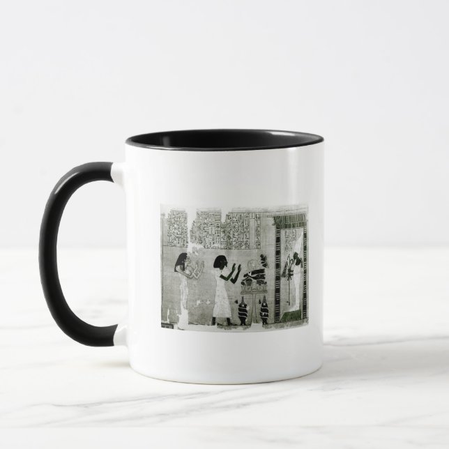 The deceased accompanied by his sister mug (Left)
