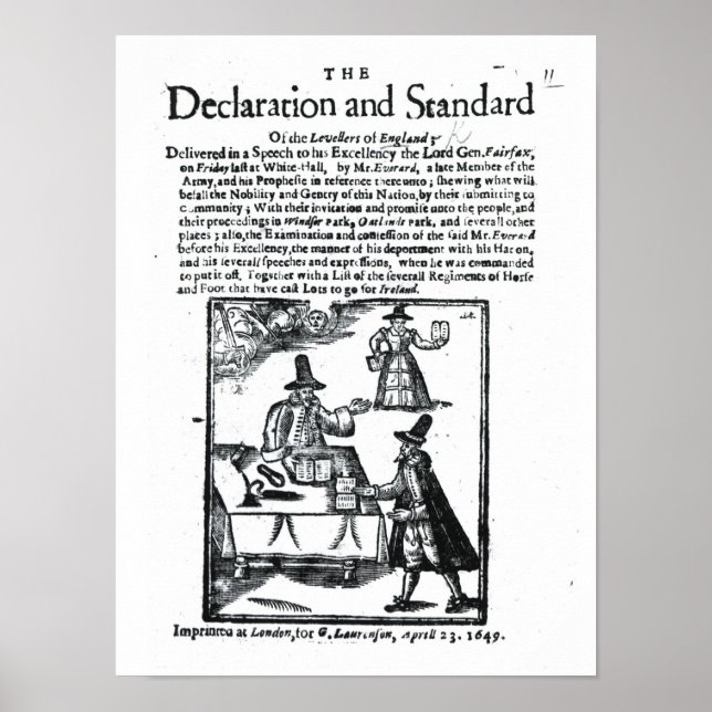 The Declaration and Standard of the Levellers Poster (Front)