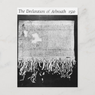 The Declaration of Arbroath, 6 April 1320 Postcard