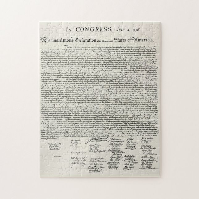 The Declaration of Independence Jigsaw Puzzle (Vertical)