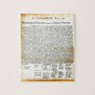 The Declaration of Independence Jigsaw Puzzle