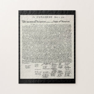 The Declaration of Independence Jigsaw Puzzle