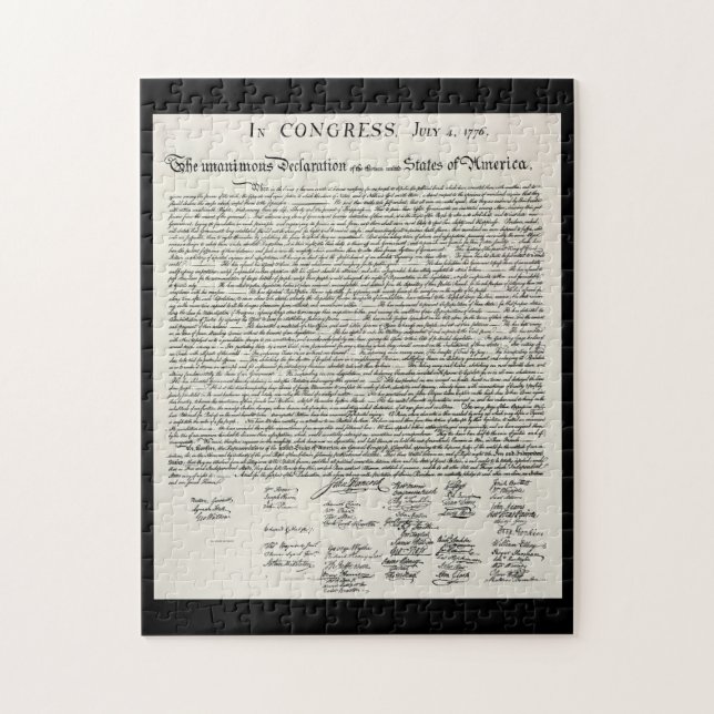The Declaration of Independence Jigsaw Puzzle (Vertical)