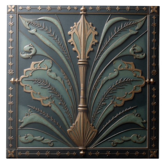 The Deco Sceptre Ceramic Tile (Front)
