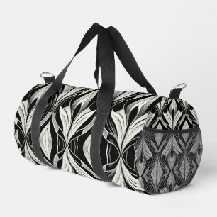 The Decorative Black & white Duffle Bag
