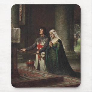 The Dedication (Mediaeval Knight and His Lady) Mouse Pad