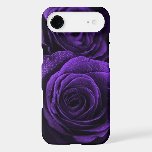 The deepest, darkest purple roses Case-Mate iPhone case (Back)