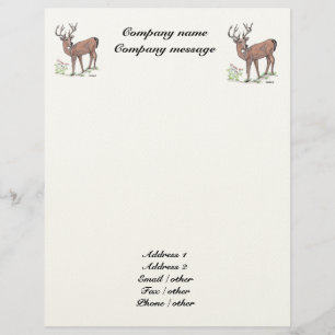 " The Deer 1 " Letterhead