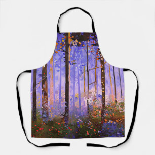 The Deer’s Secret Path - Wide Woodland Landscape Apron