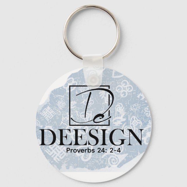 The Deesign Collective Button Key Ring (Front)