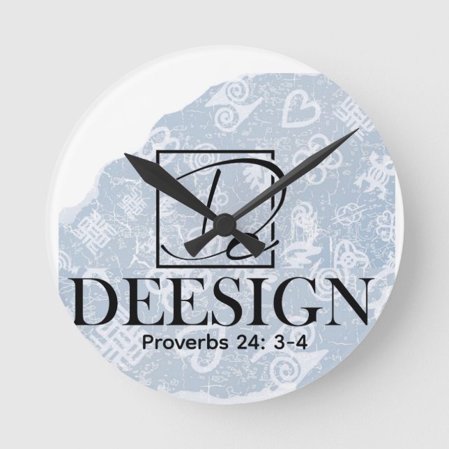 The Deesign Collective Button Round Clock (Front)