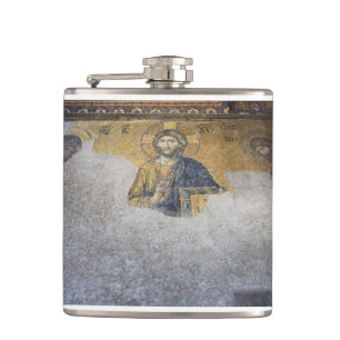 The Deesis Mosiac Upper Gallery Hagia Sophia Hip Flask