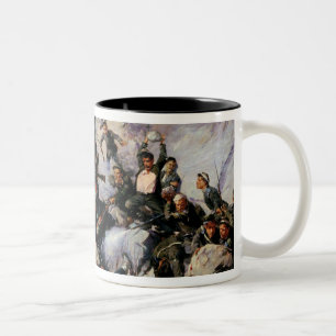 The Defence of the Eagle Aerie Two-Tone Coffee Mug