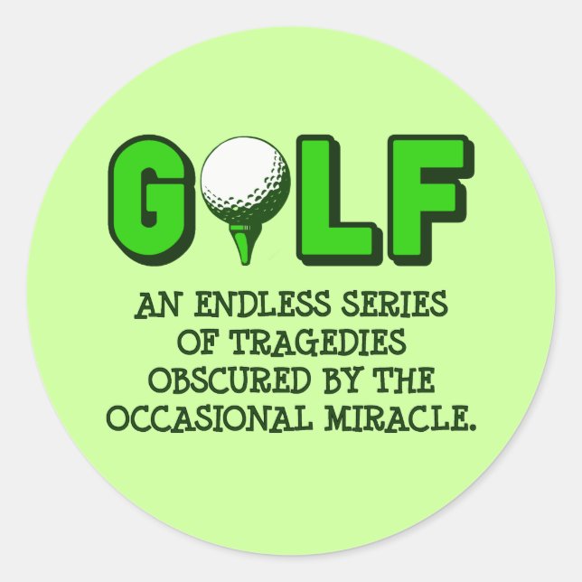 THE DEFINITION OF GOLF CLASSIC ROUND STICKER (Front)