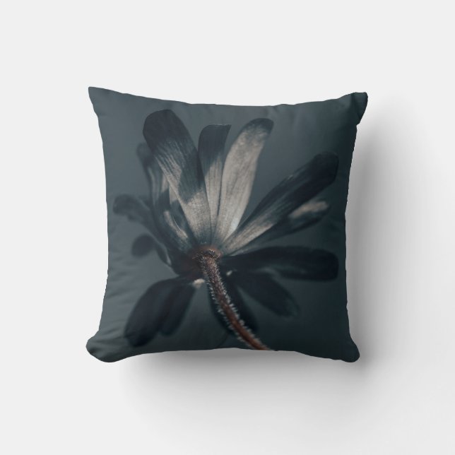 The Deliciously Dark Flower Cushion (Front)