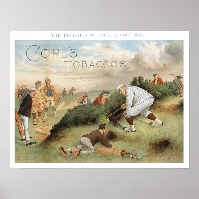 The Delights Of Golf - Vintage Golf Print (Front)
