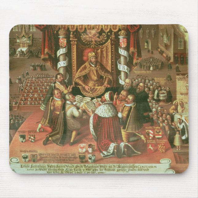 The Delivery of the Augsburg Confession Mouse Pad (Front)