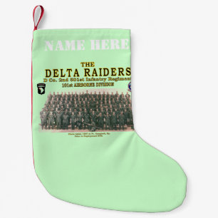 The DELTA RAIDERS Small Christmas Stocking