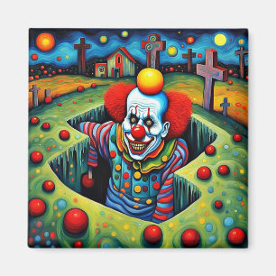 The Demon Clown arises Magnet