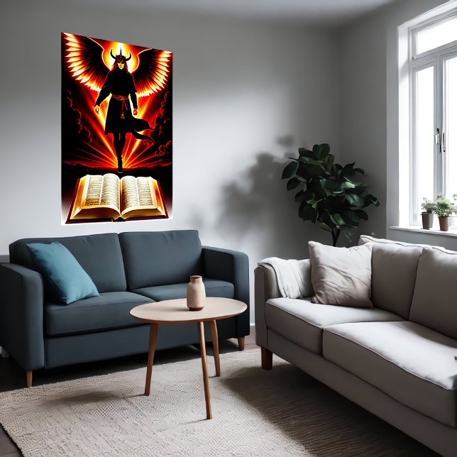 The demonic Bible | AI Art Poster (Creator Uploaded)