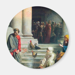 The Denial of Peter by Carl Bloch Magnet