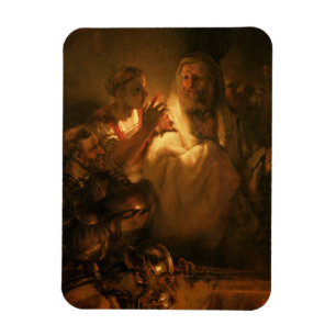 The Denial of St. Peter, 1660 (oil on canvas) Magnet