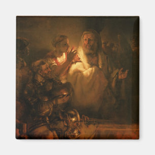 The Denial of St. Peter, 1660 (oil on canvas) Magnet