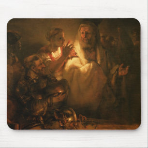 The Denial of St. Peter, 1660 (oil on canvas) Mouse Pad