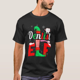 The Dentist Elf Family Matching Santa Squad Christ T-Shirt