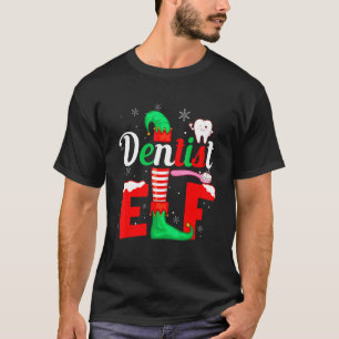 The Dentist Elf Family Matching Santa Squad Christ T-Shirt
