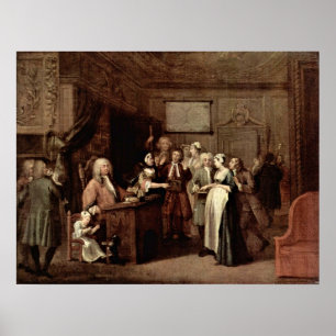 The denunciation by William Hogarth Poster