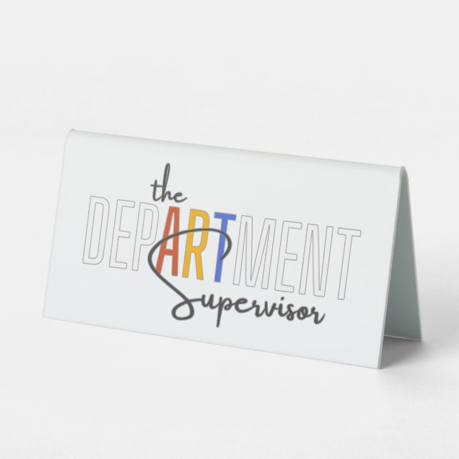The DepARTment Supervisor, Art teacher (Back)